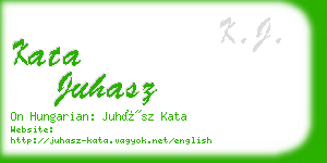 kata juhasz business card